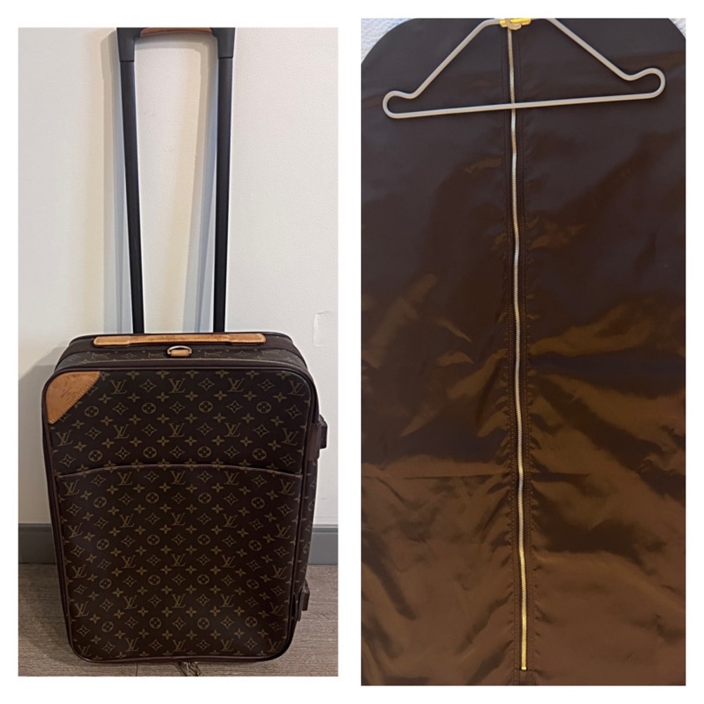 LOUIS VUITTON  Pegase 55 Monogram Travel Suitcase With Garment Bag | SP1012